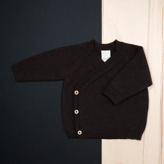 THE WOOLLY BABY JACKET - chocolate