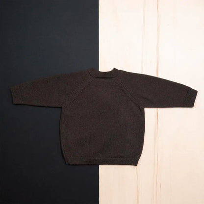 THE WOOLLY BABY JACKET - chocolate