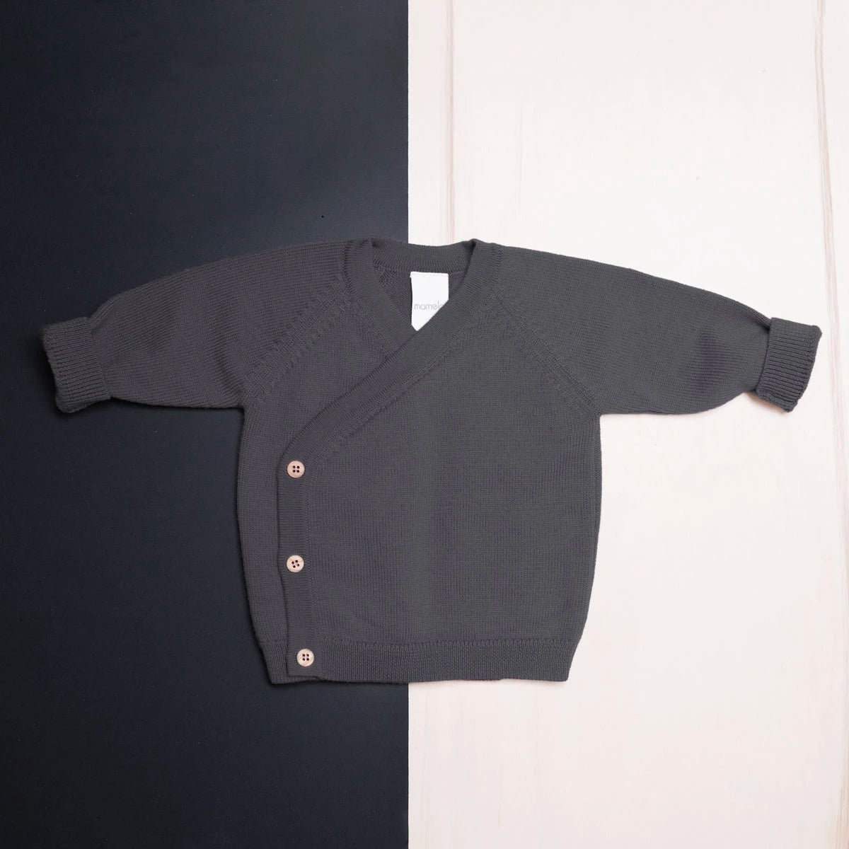 THE WOOLLY BABY JACKET - grey