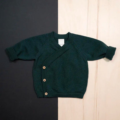 THE WOOLLY BABY JACKET - petrol
