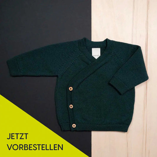 THE WOOLLY BABY JACKET - petrol