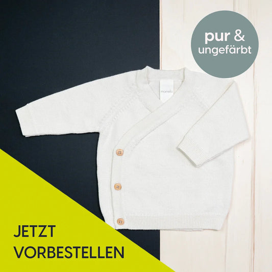 THE WOOLLY BABY JACKET - pure