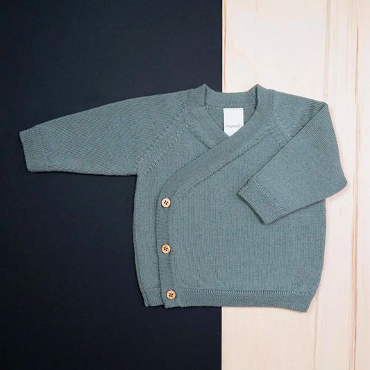 THE WOOLLY BABY JACKET - sage