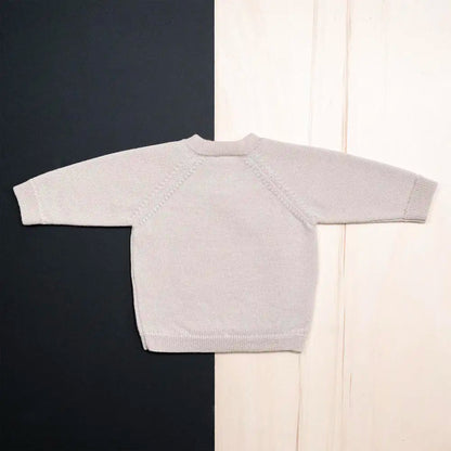 THE WOOLLY BABY JACKET - sand