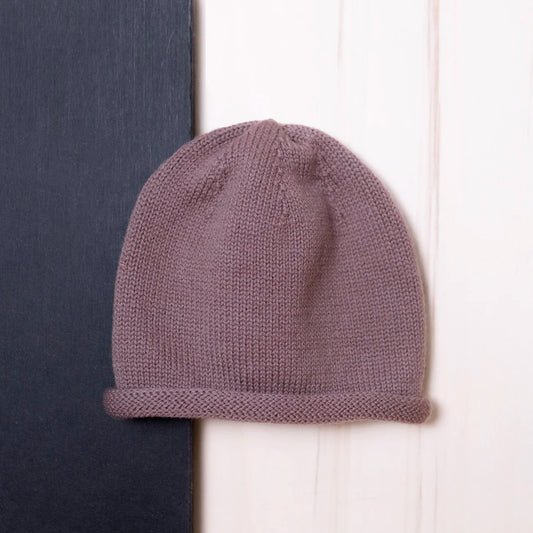 THE WOOLLY HAT - mauve