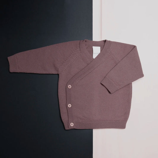 THE WOOLLY BABY JACKET - mauve